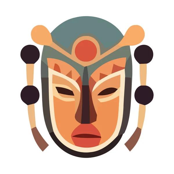 Indigene Kulturen Feiern Tradition Mit Farbenfrohen Kostümen — Stockvektor