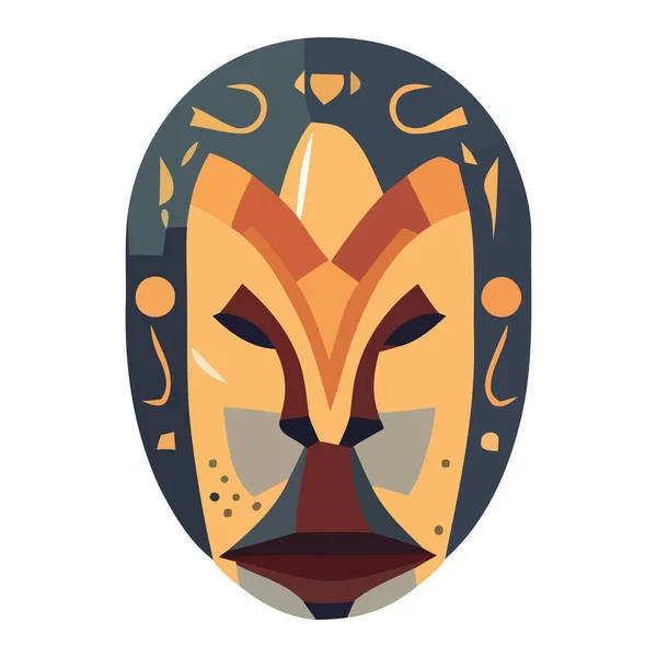 Halloween Kostým Design Strašidelný Ďábel Maska Izolované — Stockový vektor
