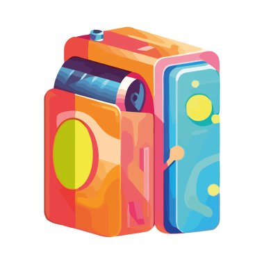 Modern kamera ekipmanları izole edilmiş yaratıcı fotoğraf temalarını yakalar