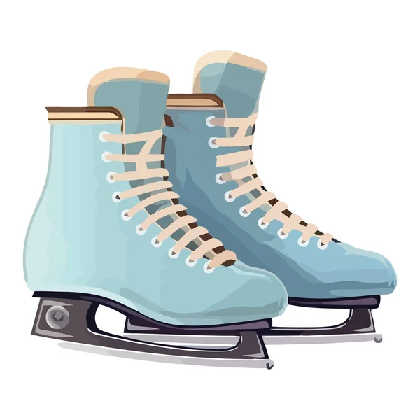 アイススケートのための冬のスポーツシューズアイコン孤立 — ストックベクタ