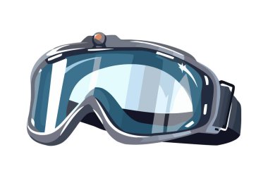 İzole edilmiş kış sporları için gri spor gözlükleri