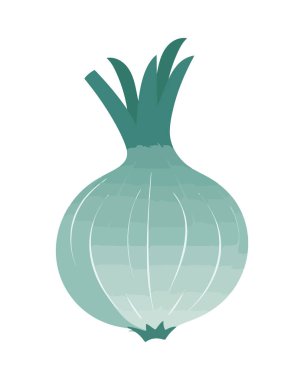 Taze soğan sebzeleri sağlıklı yeme alışkanlıklarını sembolize eder.