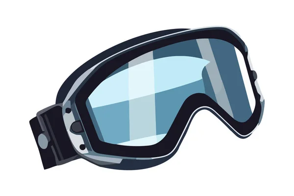 冒险潜水护目镜附件图标隔离 — 图库矢量图片
