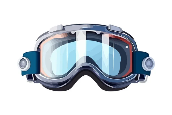 Wintersport Brille Ausrüstung Ikone Isoliert — Stockvektor