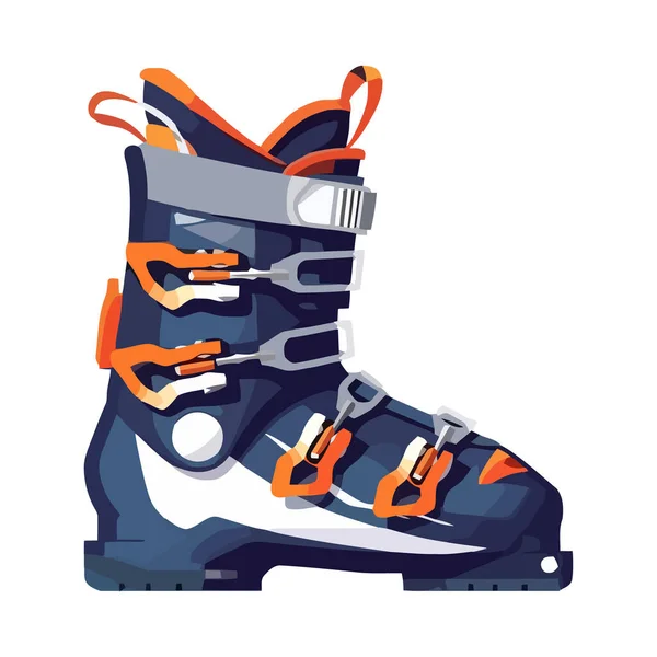 Современный Дизайн Обуви Зимних Видов Спорта — стоковый вектор