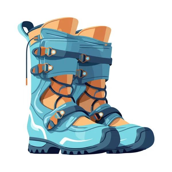 Diseño Zapato Deportivo Azul Para Caminar Invierno Aislado — Archivo Imágenes Vectoriales