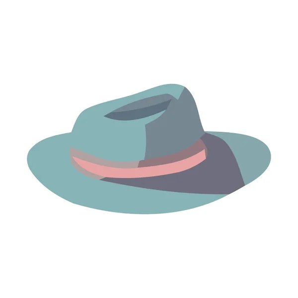 Sombrero Moda Símbolo Elegancia Aislado — Vector de stock