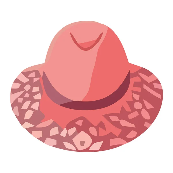 Μοντέρνο Καπέλο Φθορά Καλοκαίρι Απομονωμένο — Διανυσματικό Αρχείο