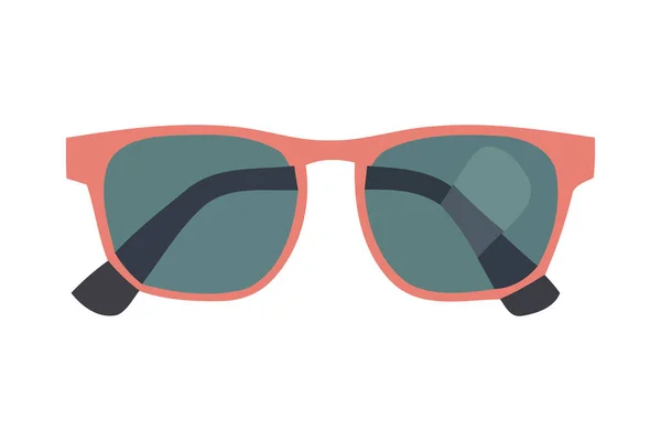 Óculos Sol Moda Ícone Cor Rosa Isolado — Vetor de Stock