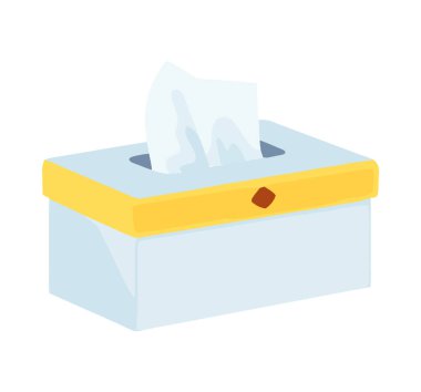 Beyaz kutudaki ıslak mendiller izole edilmiş.