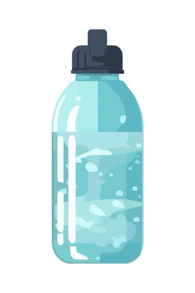 Піктограма Очищеної Пляшки Води Білому Ізольовані — стоковий вектор