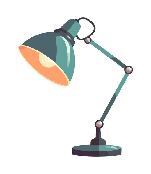 Lámpara Moderna Simboliza Creatividad Icono Aislado — Vector de stock