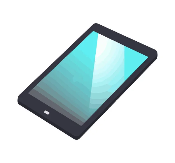 Icône Tablette Technologie Moderne Isolé — Image vectorielle