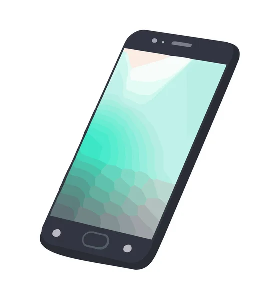 Smartphone Ikone Moderner Technologie Isoliert — Stockvektor