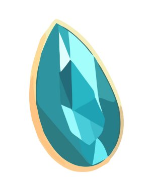 Parlak altın mücevher lüks ikonu izole