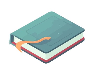 mavi ders kitabı kitaplığı eğitim simgesi izole edildi