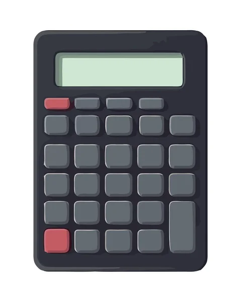 Калькулятор Упрощает Финансы Математической Точностью Изолированы — стоковый вектор