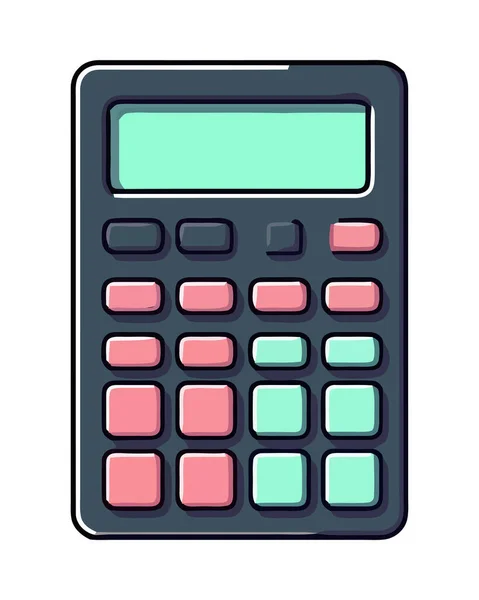 Класичний Калькулятор Математичний Технічний Значок Ізольований — стоковий вектор