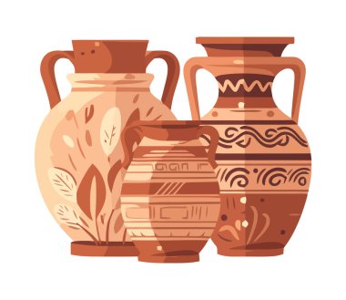 Karmaşık çiçek desenli bir vazo.