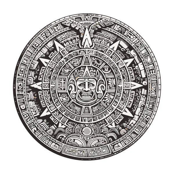 Antigua Cultura Misterio Espiritualidad Mandala Aislado — Vector de stock