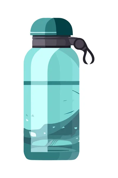 Векторний Дизайн Піктограми Пластикової Пляшки Ізольовано — стоковий вектор