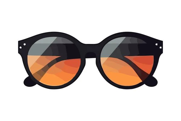 Modische Brille Für Den Sommerlichen Sonnenschutz — Stockvektor
