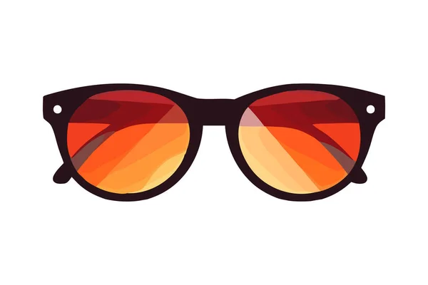 Fashionable Eyewear Summer Sun Protection Isolated — Stock Vector