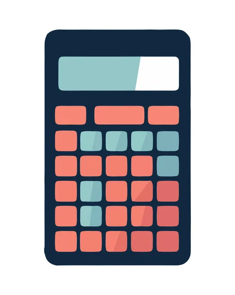 Taschenrechner Für Finanzen Und Geschäftsausstattung Isoliert — Stockvektor