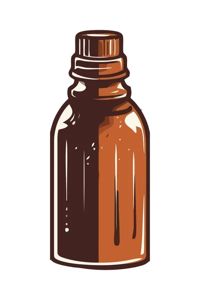 Изолированная Бутылка Лекарством Упаковки — стоковый вектор