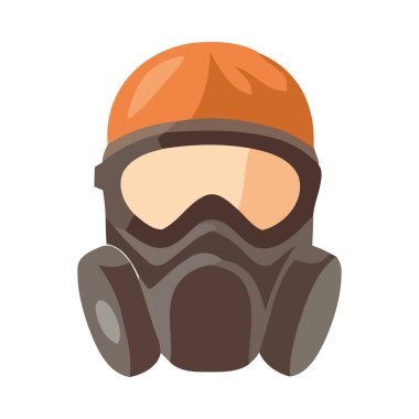 İzole güvenlik için koruyucu iş giysisi gaz maskesi