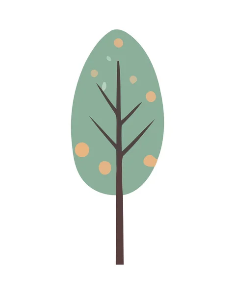 Зелене Листя Символізує Зростання Природі Ізольовано — стоковий вектор