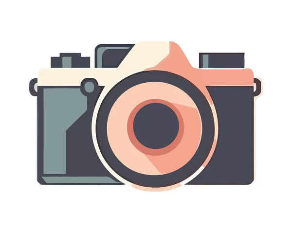 Fotoaparát Pro Fotografie Koníčky Ikona Izolované — Stockový vektor