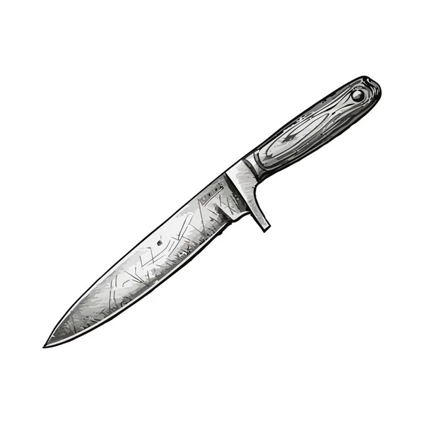 Bıçak Mutfak Çatal Bıçak Izole Simgesi — Stok Vektör