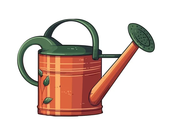 Garden Sprinkler Pot Watering Icon Isolated — Stock Vector