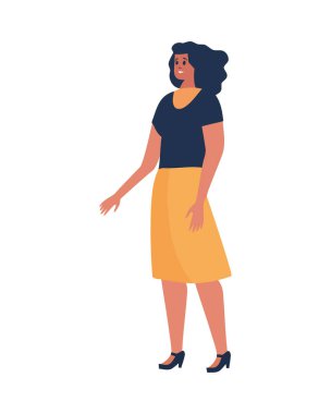 Avatar karakterli genç kadın izole edildi