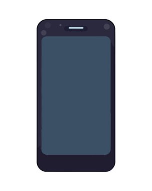 Bir akıllı telefon simgesinin modern vektör tasarımı izole edildi