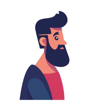 Sakallı adam gülümsüyor, başarılı görünüyor.