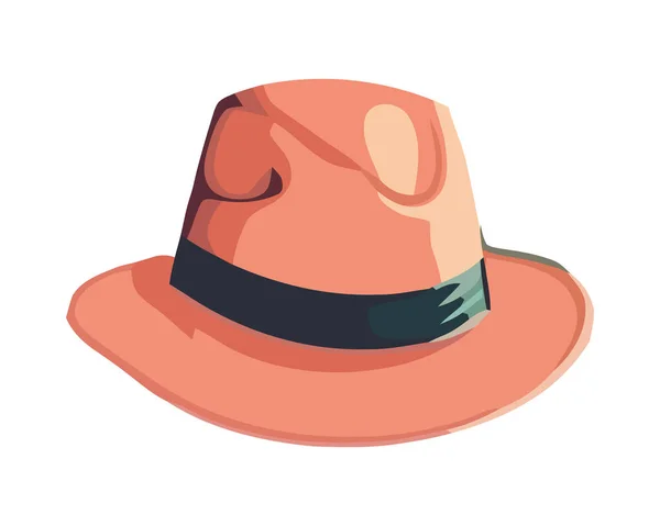 Modern Men Fashion Fedora Bowler Hats Isolated — Stock Vector