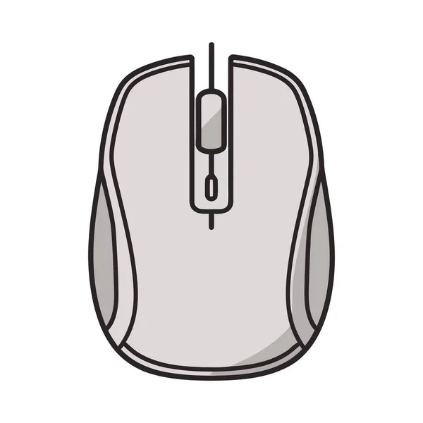现代计算机鼠标硬件设备隔离 — 图库矢量图片