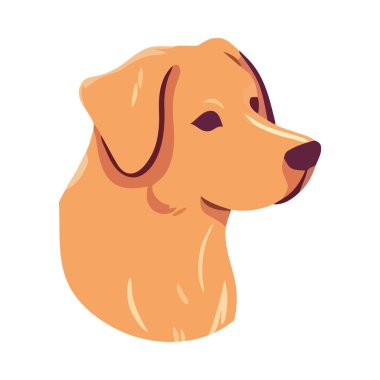 Şirin köpek yavrusu neşeli ve şımartılmış ikon izole