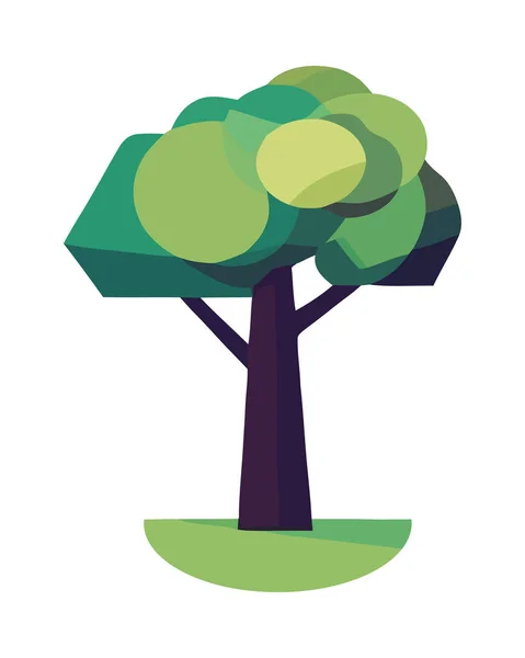 Зеленые Листья Символизируют Рост Изолированную Иконку Природного Творчества — стоковый вектор