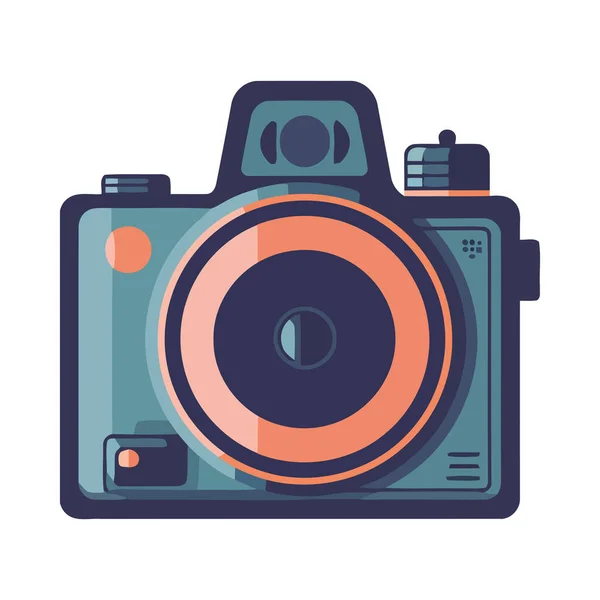 Modern Camera Equipment Symbolizes Technology Icon Isolated — Stock Vector