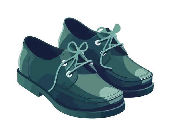Sapatos Couro Confortáveis Para Homens Ícone Moda Isolado —  Vetores de Stock