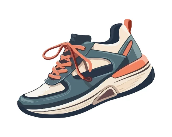 Zapatos Deportivos Vectoriales Modernos Icono Moda Actividad Aislados — Vector de stock