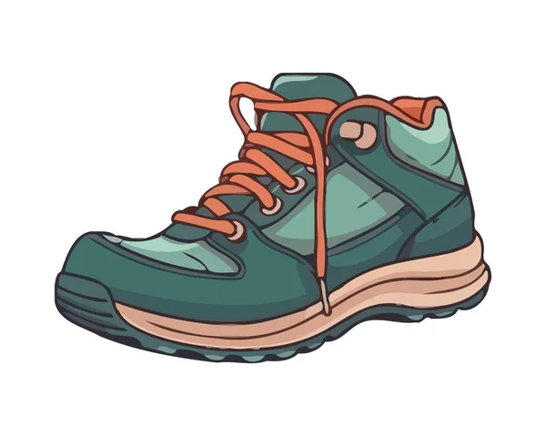 Sportowe Buty Projekt Shoelaces Wektor Ilustracji Ikona Izolowane — Wektor stockowy