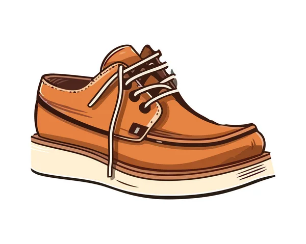 Cómodo Zapato Goma Para Los Hombres Modernos Icono Aislado — Archivo Imágenes Vectoriales