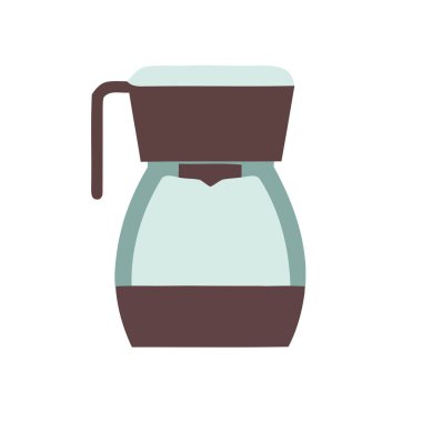 Kahve kabı tasarımı simgesi izole, düz