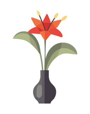 Çiçek açan, doğa hediyesi, aşkın sembolü ve izole büyüyen ikon.