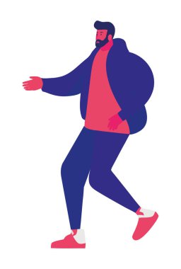 Kas koşucusu, başarı simgesi izole edilmiş