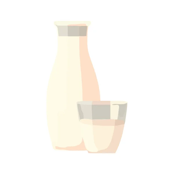 Βιολογικό Σχεδιασμό Μπουκάλι Γάλα Φρέσκο Εικονίδιο Σύμβολο Της Φύσης Απομονωμένο — Διανυσματικό Αρχείο